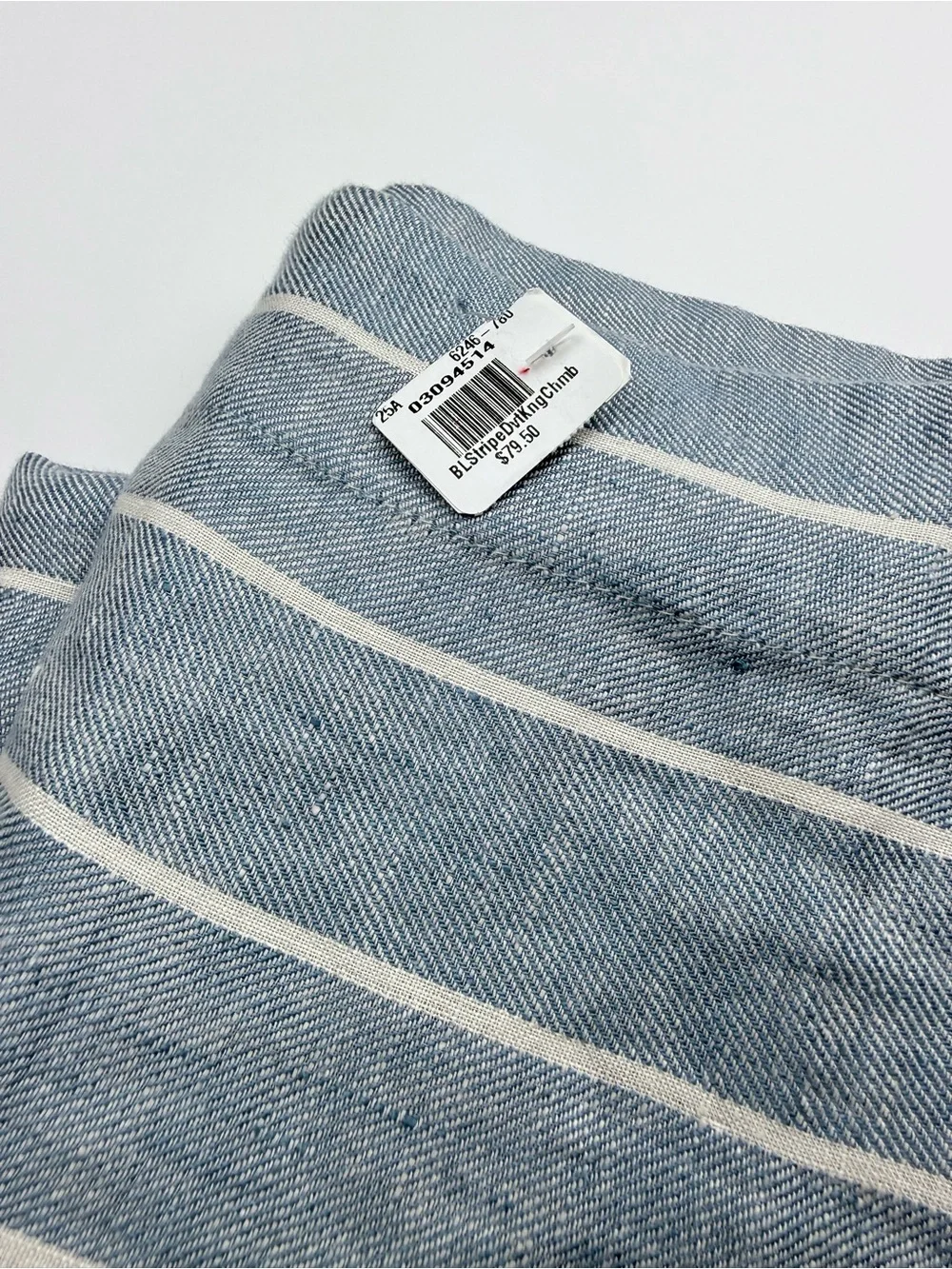 Pottery Barn Belgian Flax Linen Striped King Sham